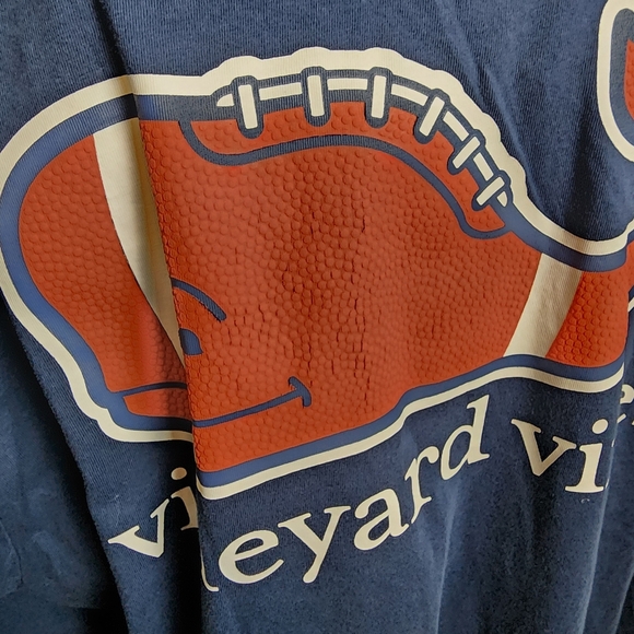 Vineyard Vines Football Whale Long-Sleeve Pocket Tee - Picture 8 of 11